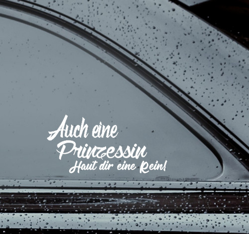 Aufkleber auch eine prinzessin - auch,