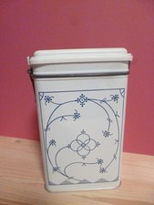 TCM Tchibo Kaffee Dose Indisch blau Strohblume Motiv - Bügelverschluss für 500 g