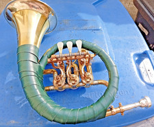 Fürst Pless Jagdhorn. Ventilhorn mit Drehventilen von ''Kühnl & Hoyer''