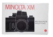 Minolta XM  Bedienungsanleitung - In Deutsch 