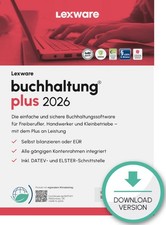 Lexware buchhaltung plus 2026 ABO-Lizenz 1PC (Win 10/11) 1 Jahr Laufzeit ESD