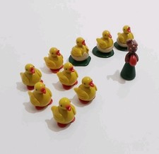 Osterdekoration Konvolut kleine Knete Figuren Enten #2