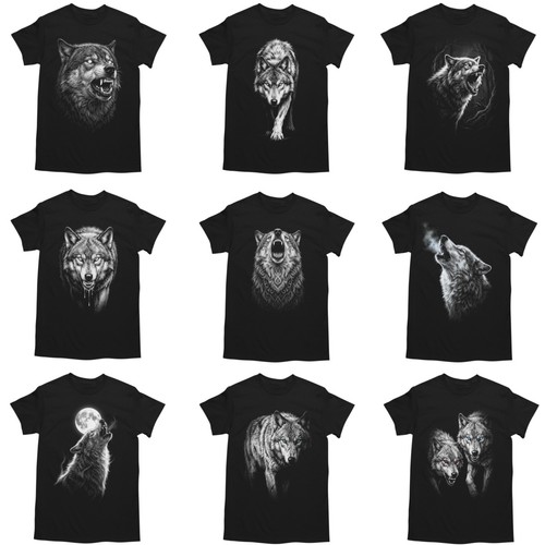 Wolf shirt herren - wolf,