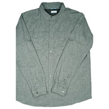 COLUMBIA Hemd XL Herren Hemdjacke Langarm omni wick Grau weich Cargohemd Outdoor