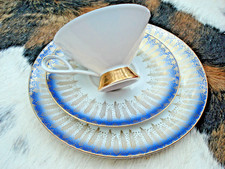 Sammeltasse SammelGedeck Bareuther Waldsassen GoldFuss Bavaria Porzellan Vintage