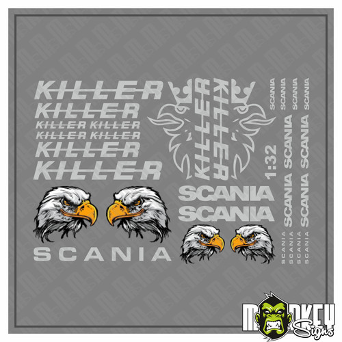 29tlg scania aufkleber - 29tlg., set