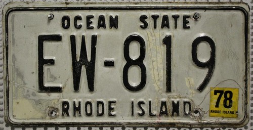 Rhode island nummernschild - nummernschild, usa