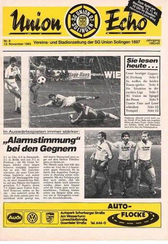 Fussball programmheft 83 84 - fussball-programmheft, 83/84