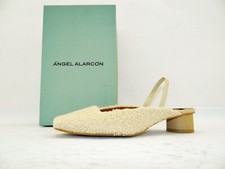 Angel Alarcon Sling Ballerinas Pumps Riemen Slipper Sandalen Creme Schuhe  Gr.39
