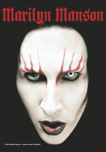 Marilyn manson aufkleber - manson,