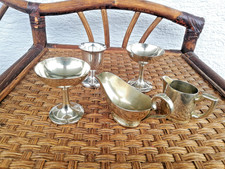 Altes versilbertes Set : 2