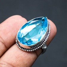 Blautopas Edelstein .925