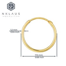 1 PAAR ECHTE gelb GOLD 333