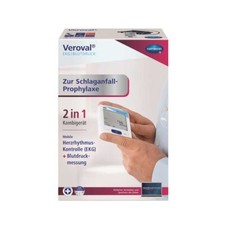 Veroval EKG-Gerät Blutdruckmessgerät Schlaganfall Herzrhythmus, mobil, 2-in 1