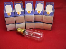 10 Narva Glühbirnen 25W E14 klar 225V Glühlampe Röhrenlampe lang länglich Röhren