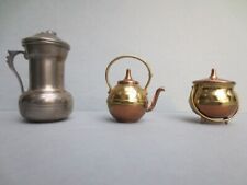 !!! MINIATUREN--METALL--ZINN--MESSING--VERKUPFERT--HUMPEN--KESSEL--ÜBERTOPF 111