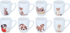 4tlg. Kaffeetasse, Kakaotasse, Tasse, Teetasse, Kaffeebecher, Hund oder Katze