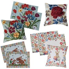 Gobelin Tischdeko Ostern Deko Kissen Tischset Blumen Platzsets Kissen Typ884