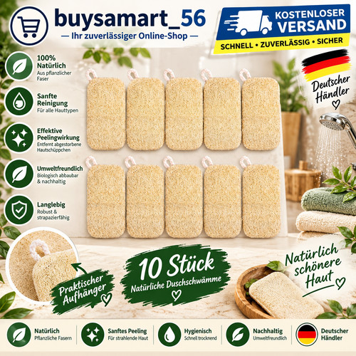 Stück luffa schwamm - 10,