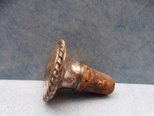 Alter Flaschenverschluß  Flaschenkorken Flaschenstöpsel  silberfarben