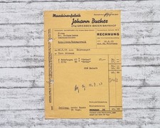 1953 Bucher Maschinenfabrik Griessen Bahnhof Schiltach Heinzelmann Rechnung Deko