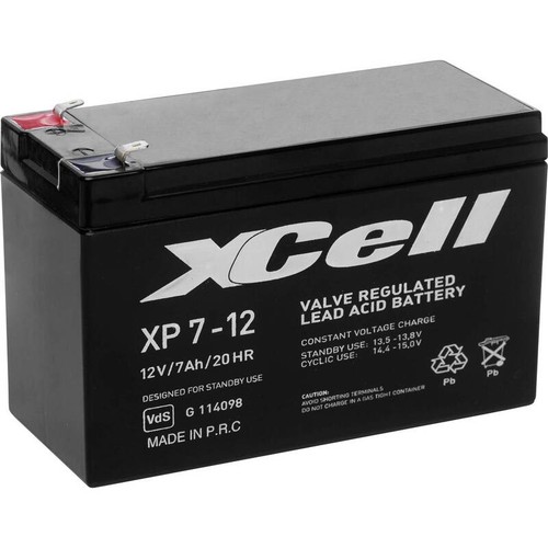 Xcell bleiakku xp712 12v - bleiakku,