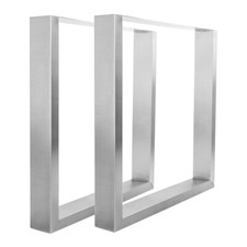 Tischgestell Edelstahl TU 100x40 500-900 mm Untergestell Kufen Tischuntergestell