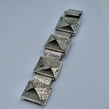 D15# deutsche Handarbeit Armband Silber 800 L: 21,5 cm Vintage 260 g b: 41 mm !