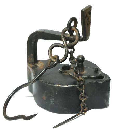 Alte grubenlampe frosch - alte,