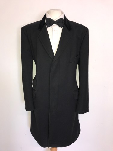 Crombie langer schwarzer - crombie,