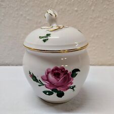 Zuckerdose Porzellan Teichert Wildrose Rose