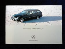 Mercedes E-Klasse W211 T-Modell  Prospekt 1.2003  Classic, Elegance, Avantgarde