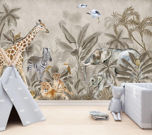 Beige aquarell safari - beige,
