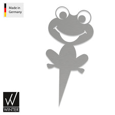 Frosch, Stecker, Garten Dekoration, 25,9 cm, Stahl verzinkt, Winter.group