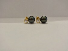 Ohrstecker 8,5mm Tahitiperlen