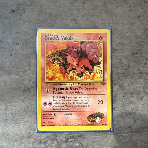 Pokemon karte brock vulpix - brock's,