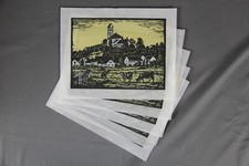 Richard Huber Bergkirchen Dachau Holzschnitt Farbholzschnitt signiert