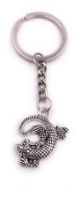 Lurch Gecko Salamander Schlüsselanhänger Anhänger Silber aus Metall