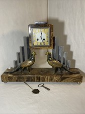 Art Deco fireplace clock