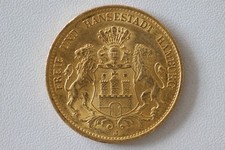 Hamburg 20 Mark 1900 J 7,96 Gramm 900 Gold