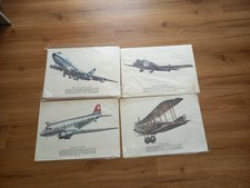 37 Sammelbilder alte Flugzeuge