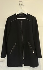 Zara Mantel schwarz weiß