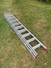 Angebot Seilzugleiter dreiteilig Anlegeleiter mit Wandlauf