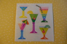 Sandylion Sticker - Cocktailgläser - Pearly- Glanz - Originalbogen