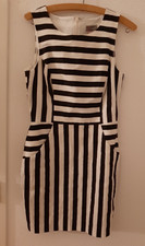 Ärmelloses Kleid, Lipsy London, 38/UK 10, schwarz-weiß gestreift, chic/cocktail
