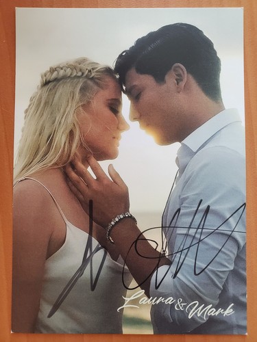 Autogrammkarte laura und mark - und,
