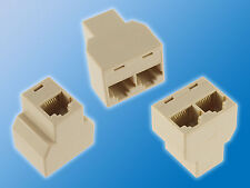 1x RJ12 Y-Verteiler | 6-polig | Weiche | Western T-Adapter | Modularer Splitter