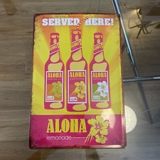 ALOHA Metalschild Werbetafel