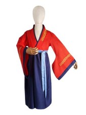 Chinesisches Hanfu Kleid | Kinder Kostüm für Mulan Fans | Größen: 110 - 150
