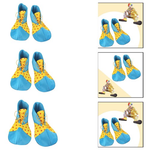 Paar halloween clown schuhe - 1,